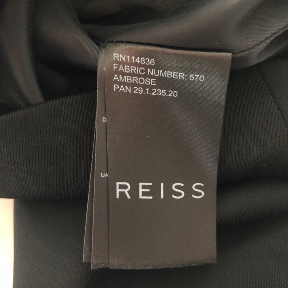 REISS Black Dress With Pockets Size 6 Party Date Cocktail Chic Sophisticated - Picture 12 of 14